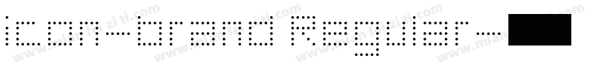 icon-brand Regular字体转换